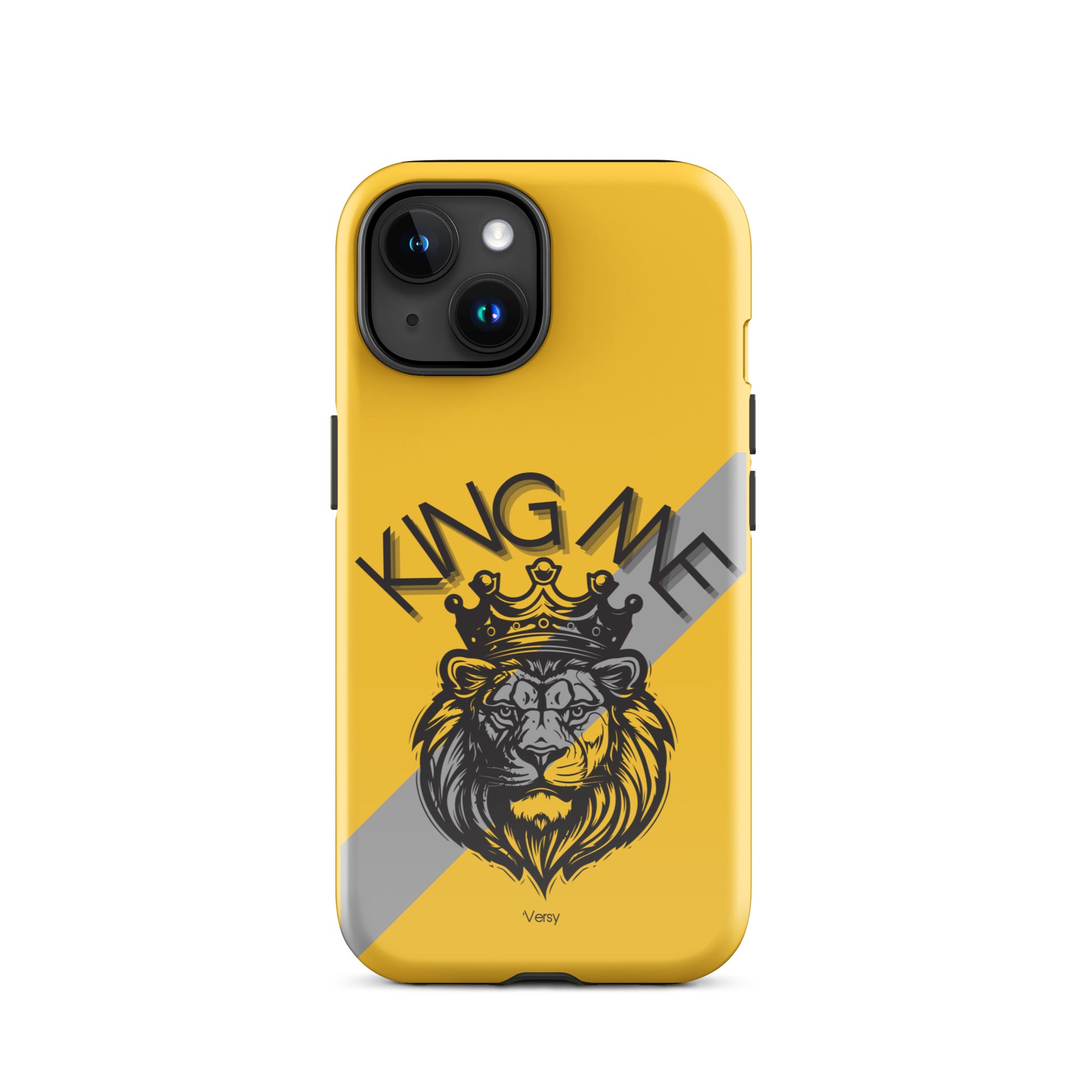 Yellow n Gray King MeTough Case for iPhone®